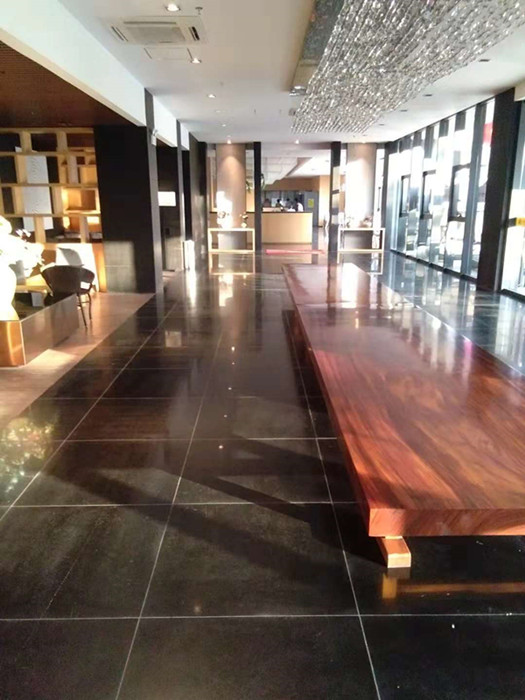 奥尔佳斯赶赴广州昌松集团 完美交付酒店地面铺装工程